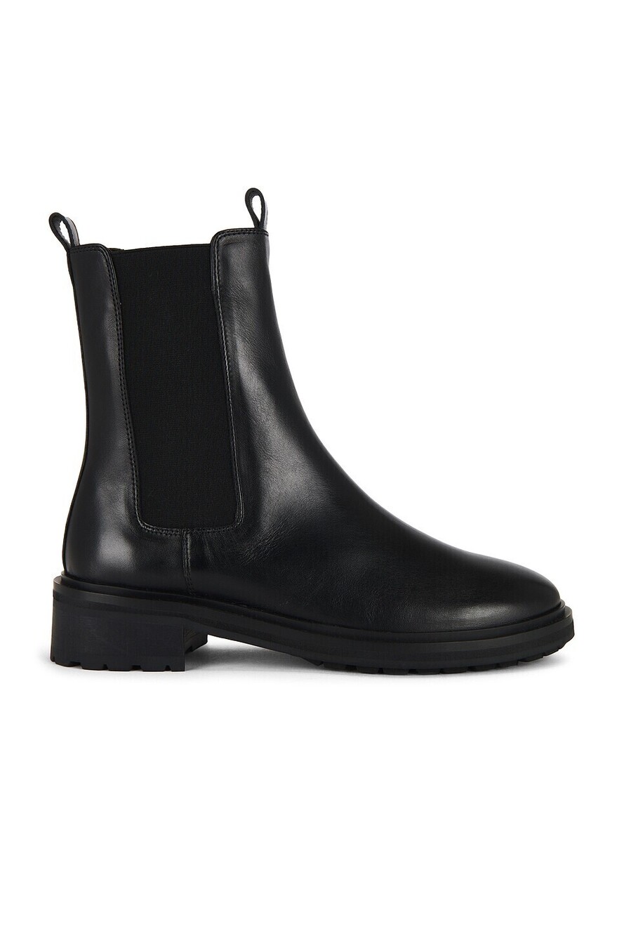 Tony Bianco Harper Boot in Black Como leather ankle boot low heel round toe